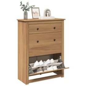 Panama shoe cabinet made of solid pine wood 80x35x105 cm by , Shoe racks and shoe organizers - Ref: Foro24-4016392, Price: 15...