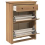 Mueble zapatero Panama madera maciza de pino 80x35x105 cm de , Zapateros y organizadores de calzado - Ref: Foro24-4016392, Pr...