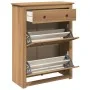 Panama shoe cabinet made of solid pine wood 80x35x105 cm by , Shoe racks and shoe organizers - Ref: Foro24-4016392, Price: 15...