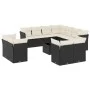 12-teiliges Gartensofa-Set mit schwarzen Kissen aus synthetischem Rattan. von , Gartensets - Ref: Foro24-3250355, Preis: 806,...