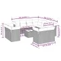 12-teiliges Gartensofa-Set mit schwarzen Kissen aus synthetischem Rattan. von , Gartensets - Ref: Foro24-3250355, Preis: 806,...