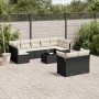 Set de sofás de jardín 10 pzas cojines ratán sintético negro von , Gartensets - Ref: Foro24-3249995, Preis: 592,07 €, Rabatt: %