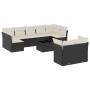 Set de sofás de jardín 10 pzas cojines ratán sintético negro von , Gartensets - Ref: Foro24-3249995, Preis: 592,07 €, Rabatt: %