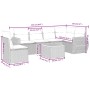 Garten-Essgruppe 7-teilig mit schwarzen Polstern aus synthetischem Rattan. von , Gartensets - Ref: Foro24-3257358, Preis: 433...