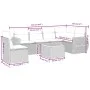 Set de comedor de jardín 7 pzas y cojines ratán sintético negro de , Conjuntos de jardín - Ref: Foro24-3257358, Precio: 428,2...