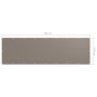 Taupegraue Balkonmarkise aus Oxford-Stoff, 120 x 400 cm von vidaXL, Sonnenschirme - Ref: Foro24-134993, Preis: 29,23 €, Rabat...