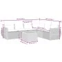 Set de comedor de jardín 7 pzas y cojines ratán sintético negro de , Conjuntos de jardín - Ref: Foro24-3257351, Precio: 427,0...