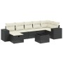 8-teiliges Gartensofa-Set und Kissen aus schwarzem Kunststoff-Rattan. von , Gartensets - Ref: Foro24-3264442, Preis: 446,89 €...