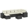 Set de sofás de jardín 8 piezas y cojines ratán sintético negro de , Conjuntos de jardín - Ref: Foro24-3264442, Precio: 489,7...