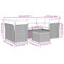Set de comedor de jardín 7 pzas y cojines ratán sintético negro by , Garden sets - Ref: Foro24-3255825, Price: 441,15 €, Disc...
