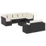 Set de sofás de jardín 10 pzas cojines ratán sintético negro by , Garden sets - Ref: Foro24-3255363, Price: 610,97 €, Discoun...