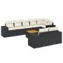 Set de sofás de jardín 8 piezas y cojines ratán sintético negro by , Garden sets - Ref: Foro24-3257862, Price: 592,92 €, Disc...
