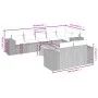 Set de sofás de jardín 8 piezas y cojines ratán sintético negro by , Garden sets - Ref: Foro24-3257862, Price: 592,92 €, Disc...