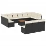 Gartensofa-Set und Kissen, 14-teilig, aus schwarzem Kunststoff-Rattan. von , Gartensets - Ref: Foro24-3256231, Preis: 765,54 ...