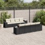 Set de sofás de jardín 8 piezas y cojines ratán sintético negro de , Conjuntos de jardín - Ref: Foro24-3257694, Precio: 568,2...