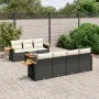 Set de sofás de jardín 8 piezas y cojines ratán sintético negro by , Garden sets - Ref: Foro24-3226644, Price: 503,11 €, Disc...