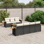 Set de sofás de jardín 8 piezas y cojines ratán sintético negro by , Garden sets - Ref: Foro24-3226644, Price: 505,80 €, Disc...