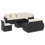 Set de sofás de jardín 8 piezas y cojines ratán sintético negro by , Garden sets - Ref: Foro24-3253983, Price: 602,22 €, Disc...