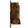 Wandregal aus geräucherter Eichen-Ingenieurholz 100x16,5x30 cm von , Regale und Regale - Ref: Foro24-854863, Preis: 31,64 €, ...