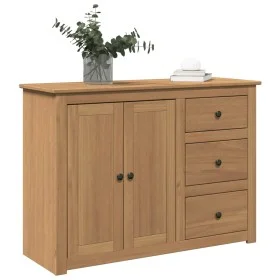 Aparador con cajones Panama madera maciza pino 112x40x80 cm by , Sideboards - Ref: Foro24-4016385, Price: 177,82 €, Discount: %