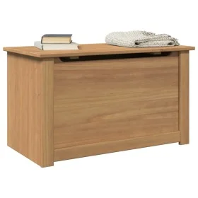 Baúl almacenaje con tapa Panama madera maciza pino 79x42x46 cm by , Storage trunks - Ref: Foro24-4016387, Price: 96,93 €, Dis...