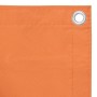 Toldo para balcón de tela oxford naranja 120x600 cm