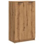 Mueble zapatero madera ingeniería roble artisian 59x35x100,5 cm by , Closets and storage - Ref: Foro24-856994, Price: 117,76 ...