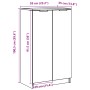 Mueble zapatero madera ingeniería roble artisian 59x35x100,5 cm by , Closets and storage - Ref: Foro24-856994, Price: 117,76 ...