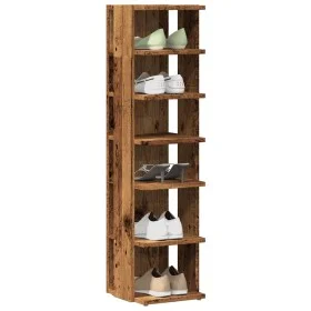 Armario zapatero madera de ingeniería envejecida 28x27x102 cm by , Shoe racks and shoe organizers - Ref: Foro24-856665, Price...