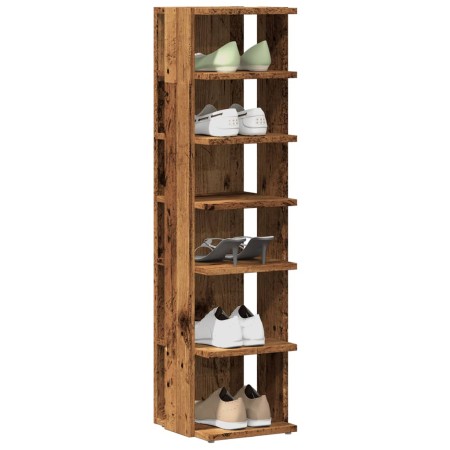 Armario zapatero madera de ingeniería envejecida 28x27x102 cm by , Shoe racks and shoe organizers - Ref: Foro24-856665, Price...