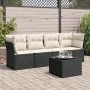 5-piece garden furniture set with black synthetic rattan cushions by , Garden sets - Ref: Foro24-3249075, Price: 299,55 €, Di...