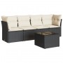 5-piece garden furniture set with black synthetic rattan cushions by , Garden sets - Ref: Foro24-3249075, Price: 300,61 €, Di...