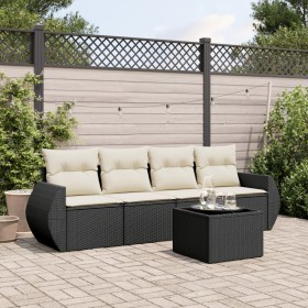 5-piece garden furniture set with black synthetic rattan cushions by , Garden sets - Ref: Foro24-3253423, Price: 315,77 €, Di...