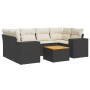 7-piece garden dining set with black synthetic rattan cushions by , Garden sets - Ref: Foro24-3257673, Price: 458,05 €, Disco...