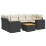 7-piece garden dining set with black synthetic rattan cushions by , Garden sets - Ref: Foro24-3257673, Price: 460,15 €, Disco...