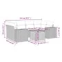 7-piece garden dining set with black synthetic rattan cushions by , Garden sets - Ref: Foro24-3257673, Price: 460,15 €, Disco...