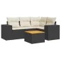 5-piece garden furniture set with black synthetic rattan cushions by , Garden sets - Ref: Foro24-3257757, Price: 336,27 €, Di...