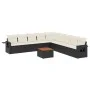 Garden sofa set 10 pieces with black synthetic rattan cushions by , Garden sets - Ref: Foro24-3256938, Price: 564,40 €, Disco...