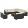 Garden furniture set, 14 pieces with black synthetic rattan cushions. by , Garden sets - Ref: Foro24-3258934, Price: 861,91 €...