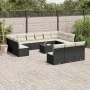 Garden furniture set, 14 pieces with black synthetic rattan cushions. by , Garden sets - Ref: Foro24-3250235, Price: 781,59 €...