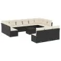 Garden furniture set, 14 pieces with black synthetic rattan cushions. by , Garden sets - Ref: Foro24-3250235, Price: 781,59 €...