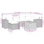 7-piece garden dining set with black synthetic rattan cushions by , Garden sets - Ref: Foro24-3265172, Price: 403,06 €, Disco...