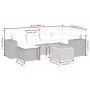 Garten-Essgruppe 7-teilig mit schwarzen Polstern aus synthetischem Rattan. von , Gartensets - Ref: Foro24-3265172, Preis: 427...