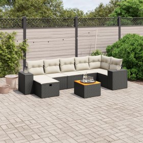 8-piece garden sofa set and black synthetic rattan cushions by , Garden sets - Ref: Foro24-3265179, Price: 442,05 €, Discount: %