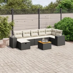 8-piece garden sofa set and black synthetic rattan cushions by , Garden sets - Ref: Foro24-3265179, Price: 476,03 €, Discount: %