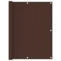 Toldo para balcón tela oxford marrón 120x400 cm de vidaXL, Sombrillas - Ref: Foro24-135077, Precio: 24,24 €, Descuento: %