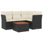 5-piece garden furniture set with black synthetic rattan cushions by , Garden sets - Ref: Foro24-3255951, Price: 319,21 €, Di...
