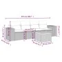 Gartenmöbel-Set 5-teilig mit schwarzen Polstern aus synthetischem Rattan von , Gartensets - Ref: Foro24-3257652, Preis: 309,8...