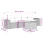 Set de muebles de jardín 5 pzas y cojines ratán sintético negro de , Conjuntos de jardín - Ref: Foro24-3257652, Precio: 309,0...