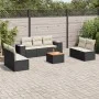 8-piece garden sofa set and black synthetic rattan cushions by , Garden sets - Ref: Foro24-3257729, Price: 458,46 €, Discount: %